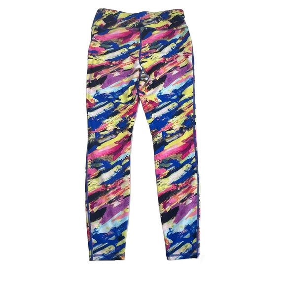 Athletic Works Womens Large Active High Rise Fashion Legging Colorful Running - Picture 1 of 11